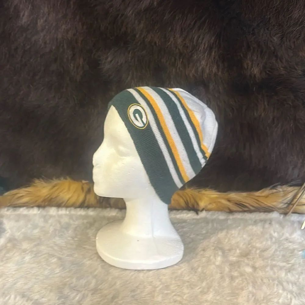Green Bay Packers reversible beanie OS (2625)